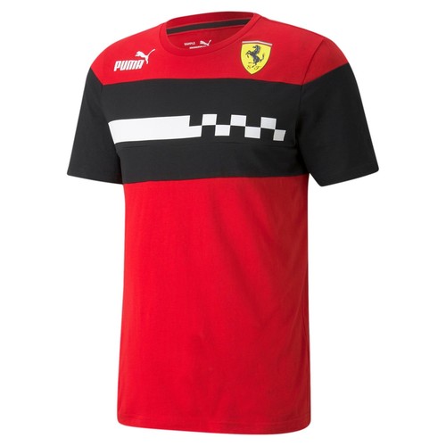 

[531653-02] Мужская ФУТБОЛКА Puma FERRARI RACE SDS, Red/black