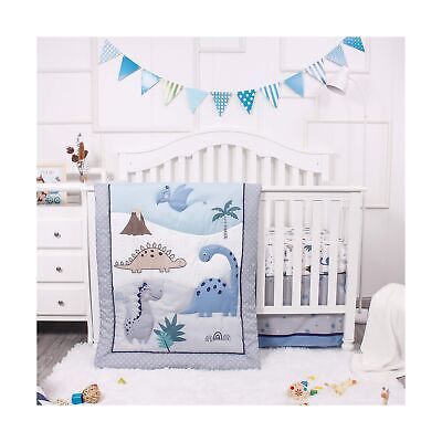 La Premura Dinosaur Baby Nursery Crib Bedding Set &#8211; Di