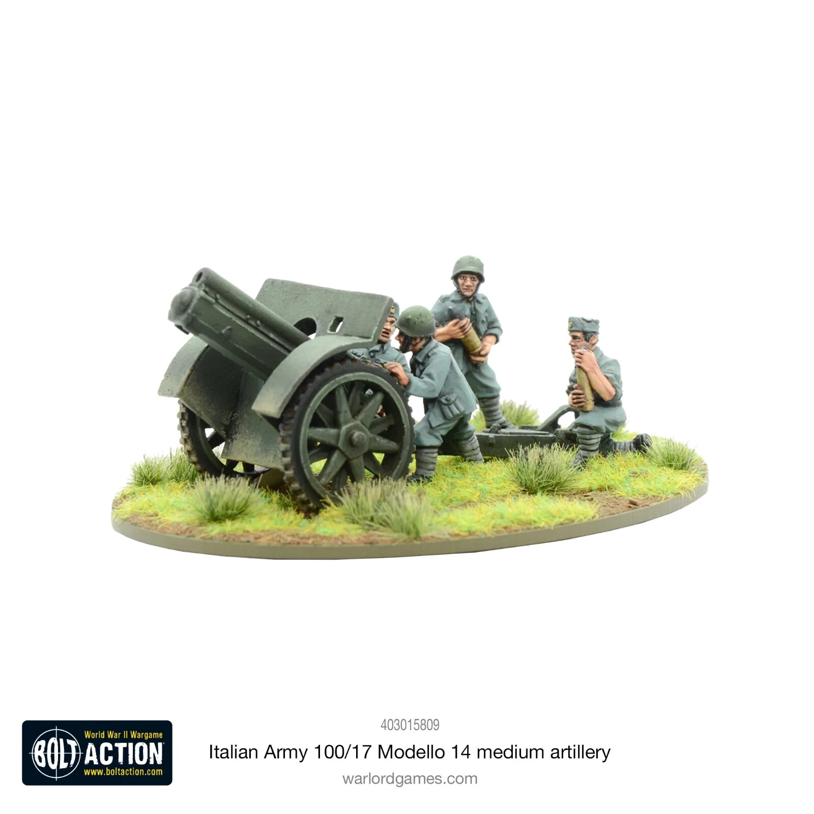 Итальянская армия 100/17 Modello 14 Medium Artillery Bolt Action Miniatures Warlord