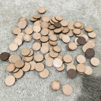 100 Round Bases Laser Cut MDF 100 X 25mm - Wow! Fast Shipping!