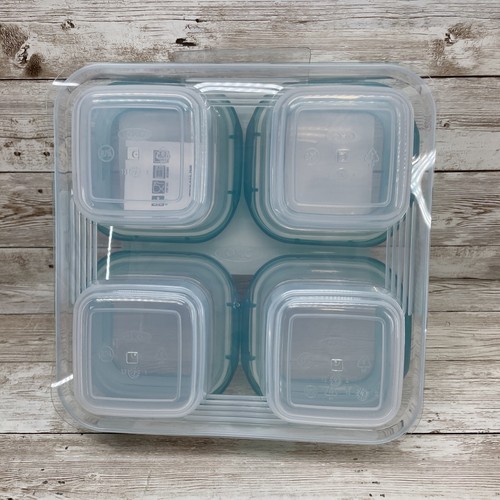 OXO Tot Baby Blocks Plastic Freezer Storage Containers, Stackable, 4-6 oz Blocks