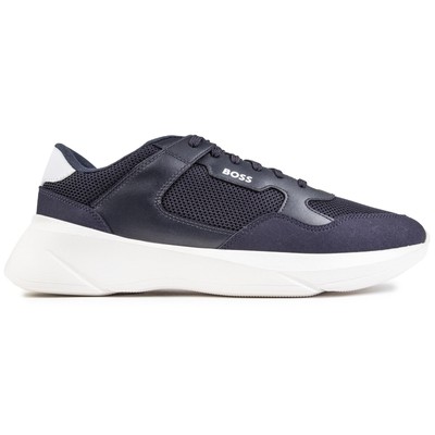 HUGO BOSS BOSS HERREN DEAN RUN JOGGINGSCHUHE SNEAKER BLAU