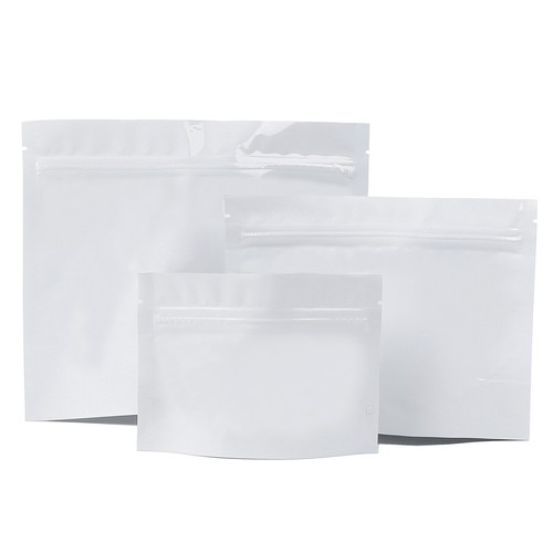 100 Mylar Jerky Bags, Resealable Foil Snack Bags, Food Safe Standing Zipper Bags