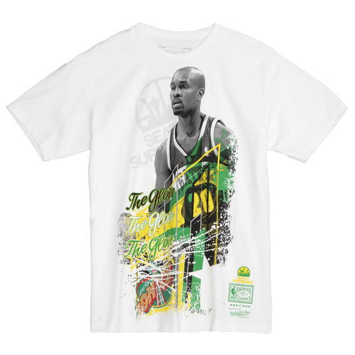 Белая футболка Mitchell & Ness NBA Seattle Supersonics Gary Payton Player Burst