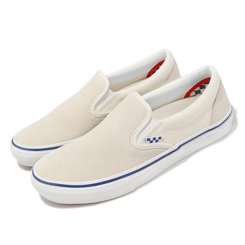 

Vans Skate Slip-On Off White Ivory Мужская обувь унисекс для скейтбординга VN0A5FCAOFW, Белый, Skate Slip-on