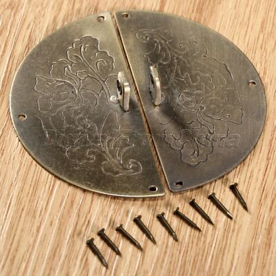 Retro Furniture Door Metal  Lock Knocks Cupboard Cabinet Box Dresser Lock Latch