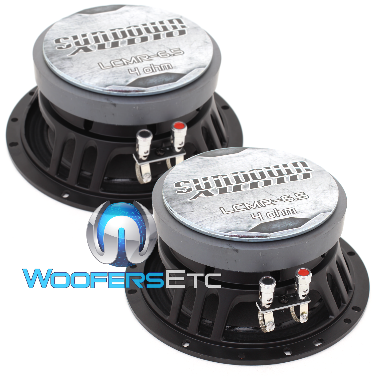2 SUNDOWN AUDIO LCMR-6.5 PRO AUDIO 6.5" 100W RMS 4-OHM MIDRANGE SPEAKERS NEW