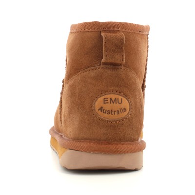 Pre-owned Emu Australia A24us Ankle Boots W10937-chestnut Chataigne Stinger Micro In Brown