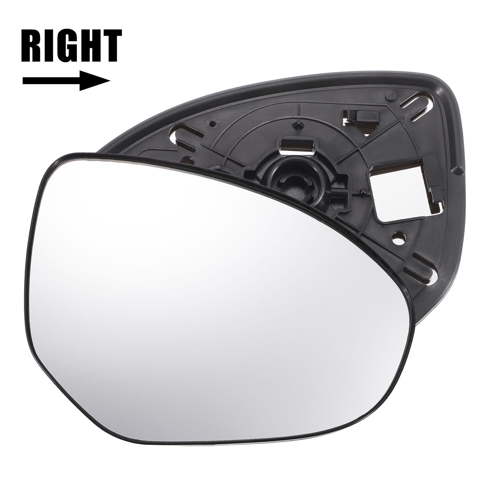 Car Right Passenger Side Mirror Glass w/ Backing Plate Non-heated