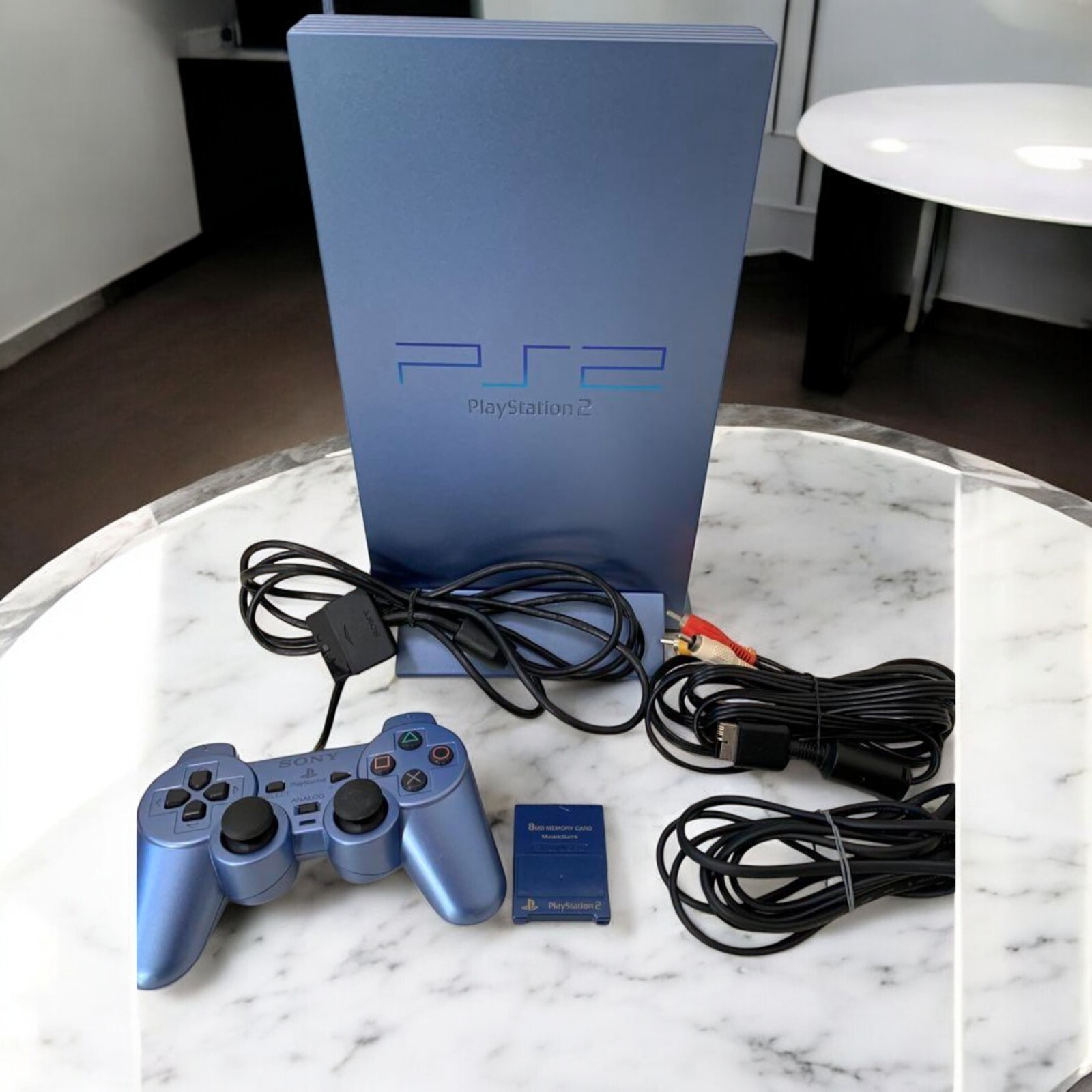 SONY Playstation 2 PS2 Console SCPH-39000 AQ AQUA Tested F/S