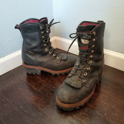 insulated logger work boots