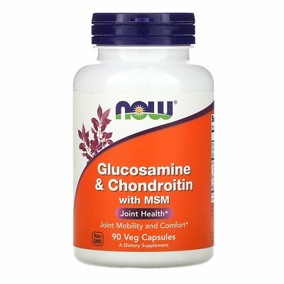 Now Foods Glucosamine Chondroitin with MSM 90 Capsules GMP Quality Assisted