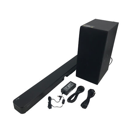 LG SN4A 2.1 Channel Bluetooth Wireless Sound Bar w/ Subwoofer SPN4BM-W - Black