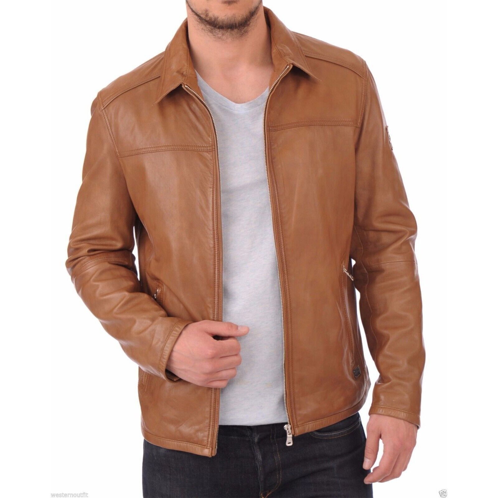 épine leather jacket （ damage brown ） Amazon.com: Men's Vintage Distressed Brown Genuine Cowhide