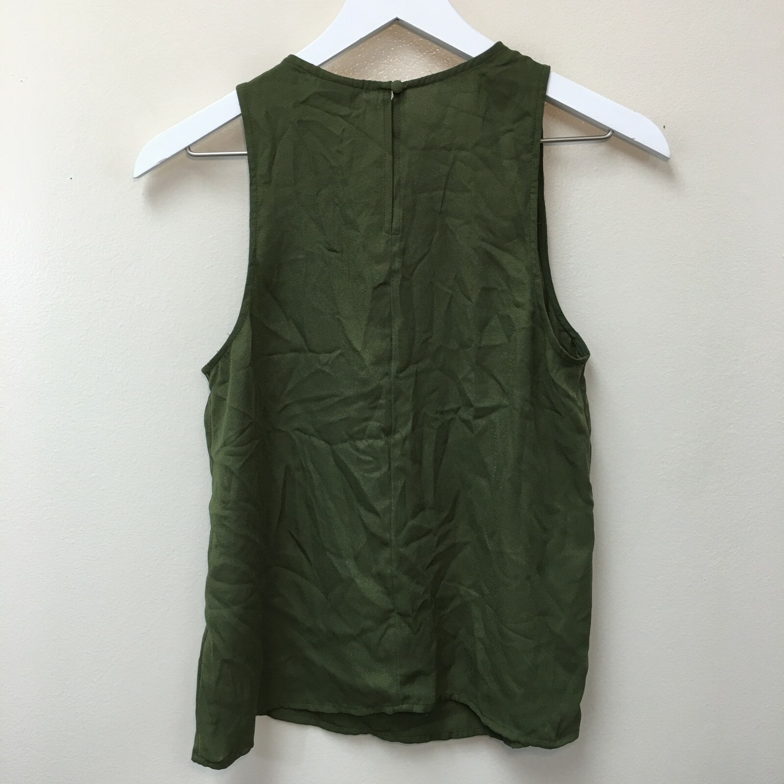 A New Day Women's Sleeveless Shell Blouse, Green, Size X-Small, New Without Tags
