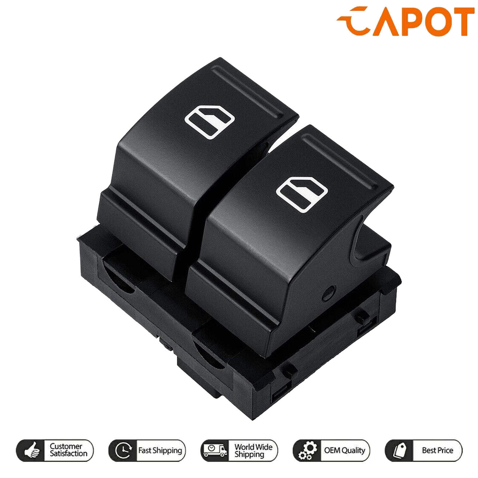 Electric Window Control Switch for VW Eos 2006 - 2015 4 Pin 2K0959857