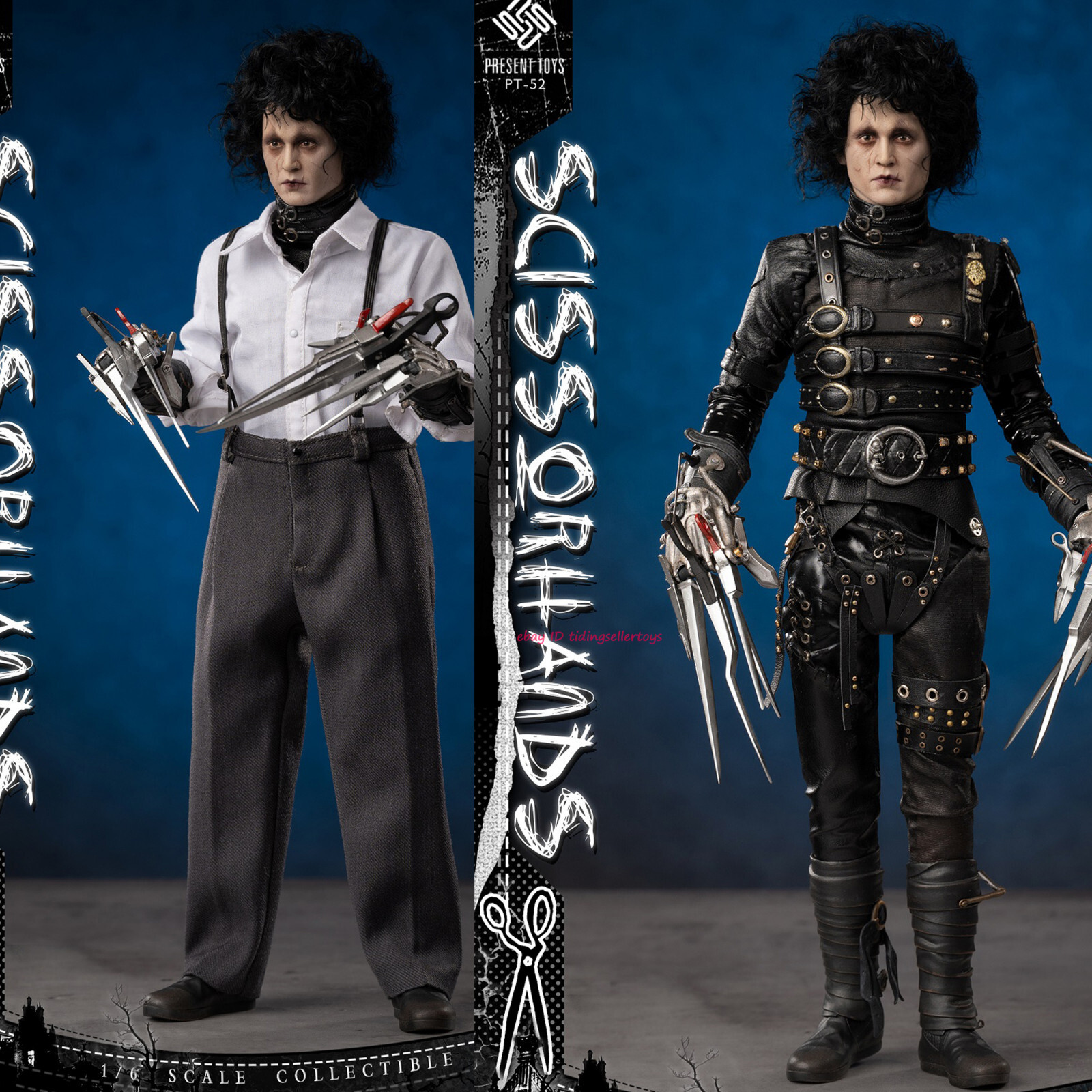 PRESENT TOYS Edward Scissorhands Edward Rooted Hair Ver. 1/6