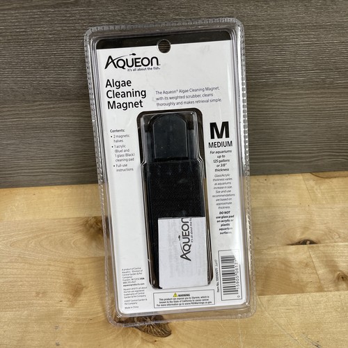 Aqueon Cleaning Magnet Weighted Scrubber Glass Acrylic Aquarium Medium New