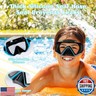 Keary Kids Swim Goggles with Nose Cover 3-Window Swimming Goggles for 4-16 6-14 8-12 3-5 4-7 Years Old Underwater Swim Mask for Toddler Boys Girls Youth Child Water Pool Goggle Anti-Fog Clear Glasses