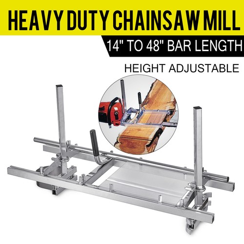 Fits 14"-48" Chainsaw Mill Guide bar Chain Saw Mill Log Planking Lumber Portable