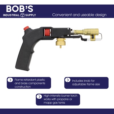 BISupply Electric Hand Held Torch Head Push Button Self Igniting Propane Torch