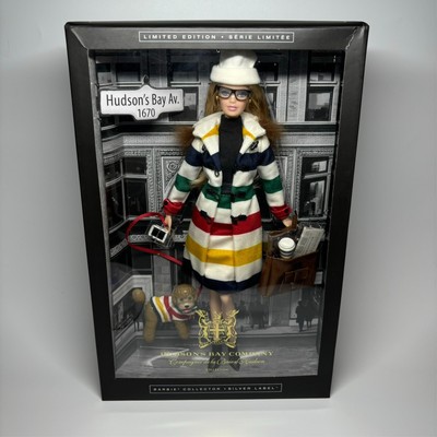2016 hudsons bay co silver label limited edition barbie doll nib rare 392665541750