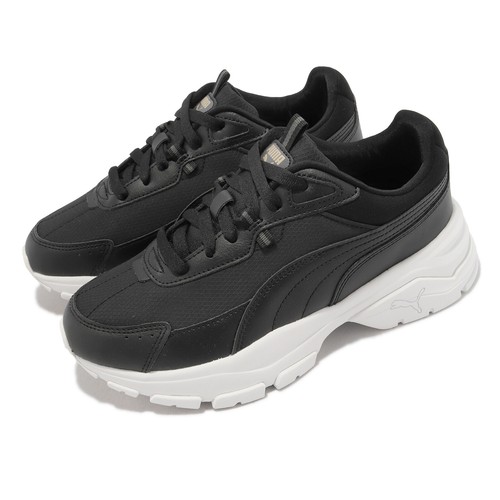 

Puma Cassia Via Black White Gold Женская повседневная обувь на платформе LifeStyle 389223-02, Черный, Cassia Via