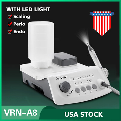 Wireless Dental Control Ultrasonic Scaler & LED Detachable Handpiece Bottle USA