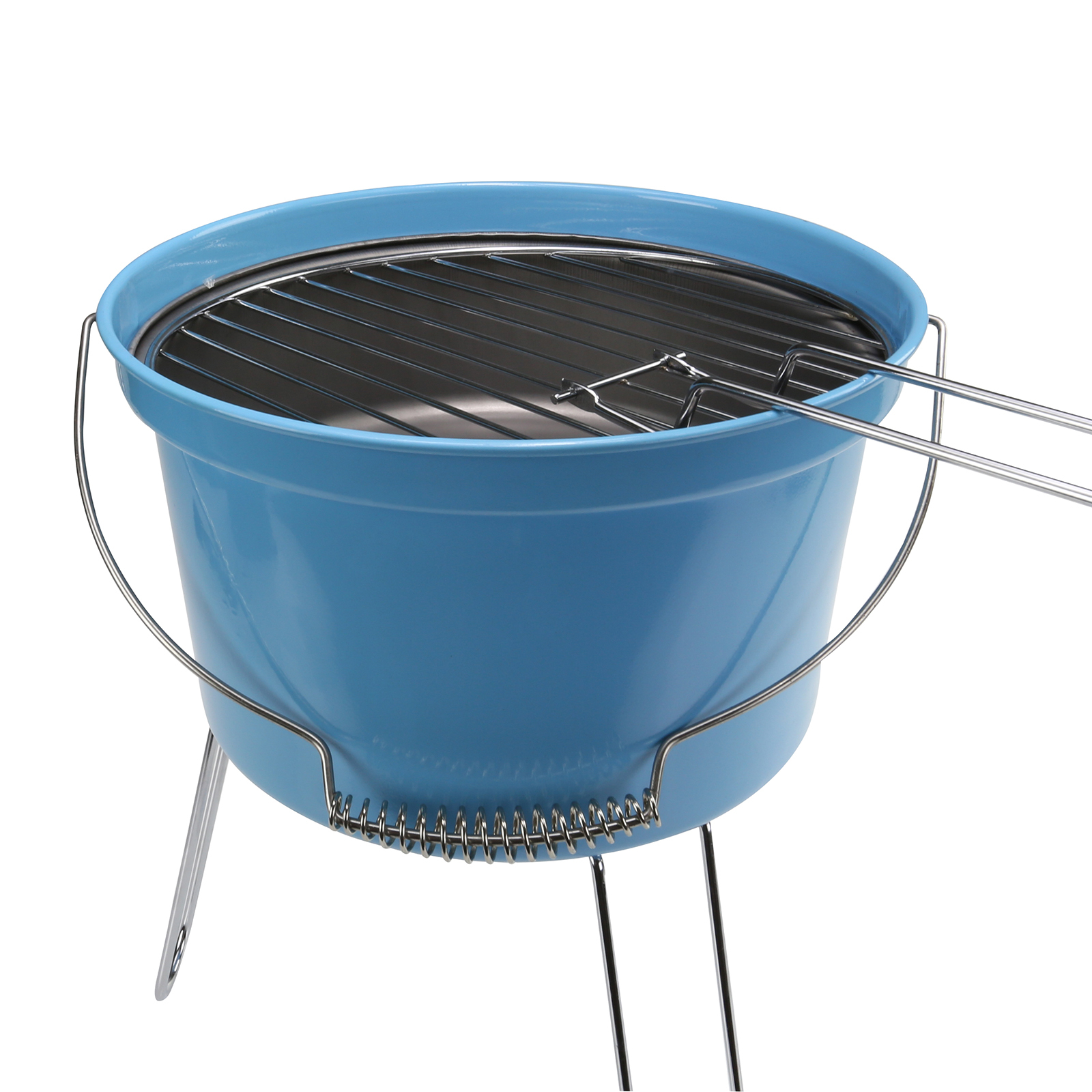 Portable Lightweight Camping Charcoal Bucket Grill Picnic BBQ Barbecue