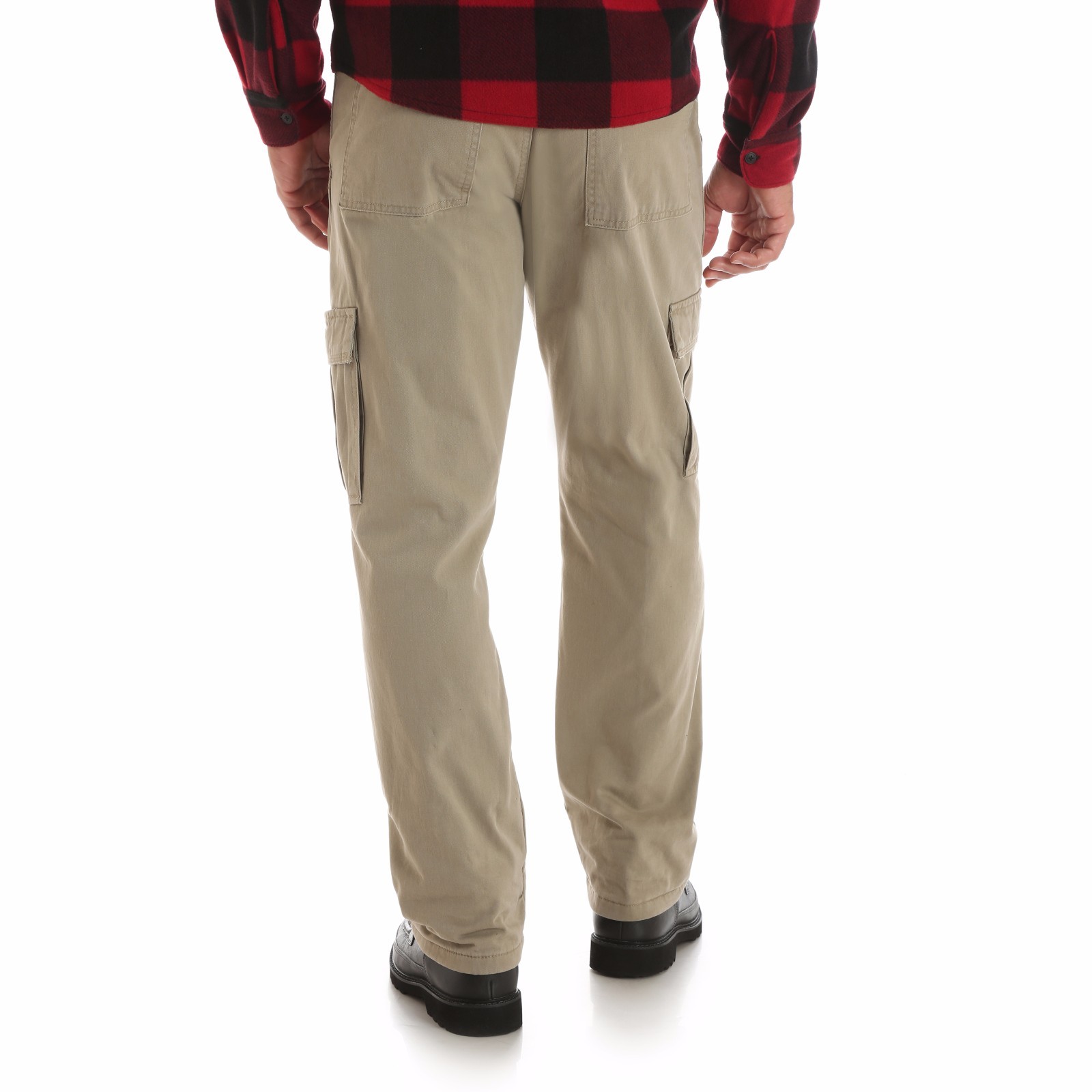 Wrangler Fleece Lined Cargo Pants Relaxed Fit - Work Fishing Hunting - Mens