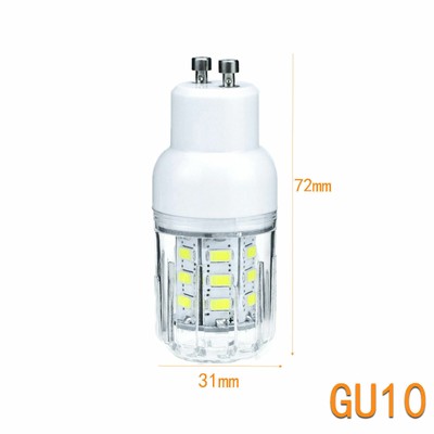 1X 10X E27 B22 E14 G9 GU10 7W LED Corn Bulb 12V 24V 220V Light 5730 SMD Lamp RD