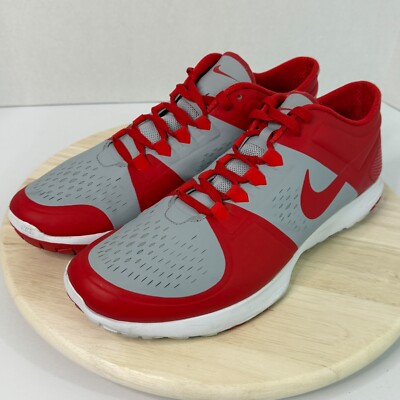 Nike FS Lite Trainer Training Shoes, 615972 013 Men's Size 14 WGrey/Uni Red