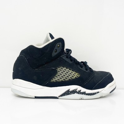 Nike Boys Air Jordan 5 440889-011 Черные баскетбольные кроссовки, размер 2Y