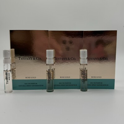 TIFFANY & CO ROSE GOLD EAU DE PARFUM 3 X 1.5ML/0.06FL.OZ SAMPLES BRAND NEW