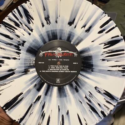 FALL SILENT - YOU KNEW I WAS POISON Black & White Splatter VINYL NM-