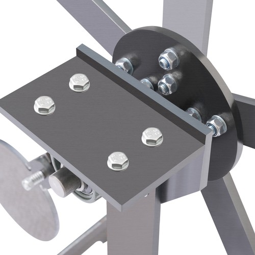 Portable Metal Reactive Steel Shooting Target - 8in Paddles “No Weld”