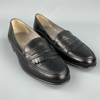 bally moe leather loafers