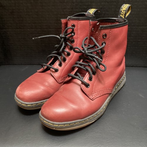 Dr martens cherry red newton hot sale