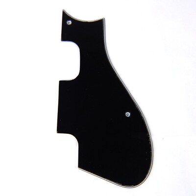 Custom Guitar Pickguard Fits Harmony H60 Meteor H74 ,3-Ply Black