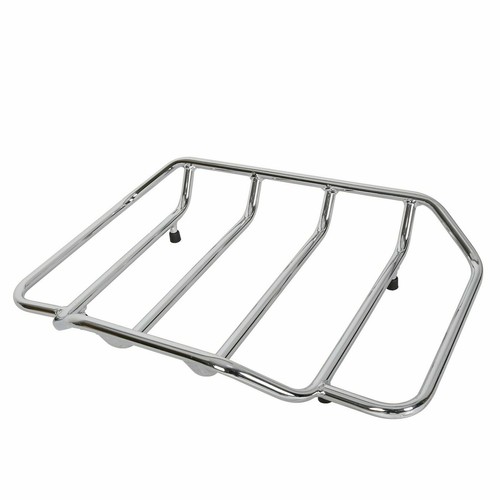 New Chromed Tour Pack Top luggage Rack Rail For Harley touring Trunk Pak FL