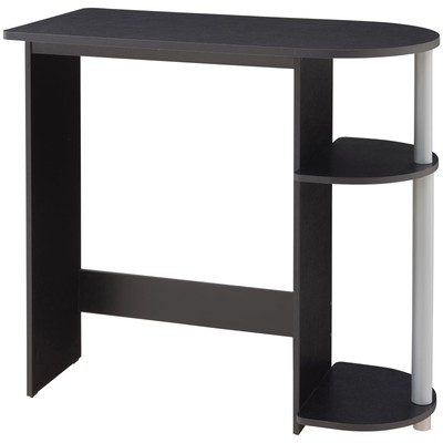 28.86  H Adult Computer Desk with Built-in Shelves, ,Indoor Use