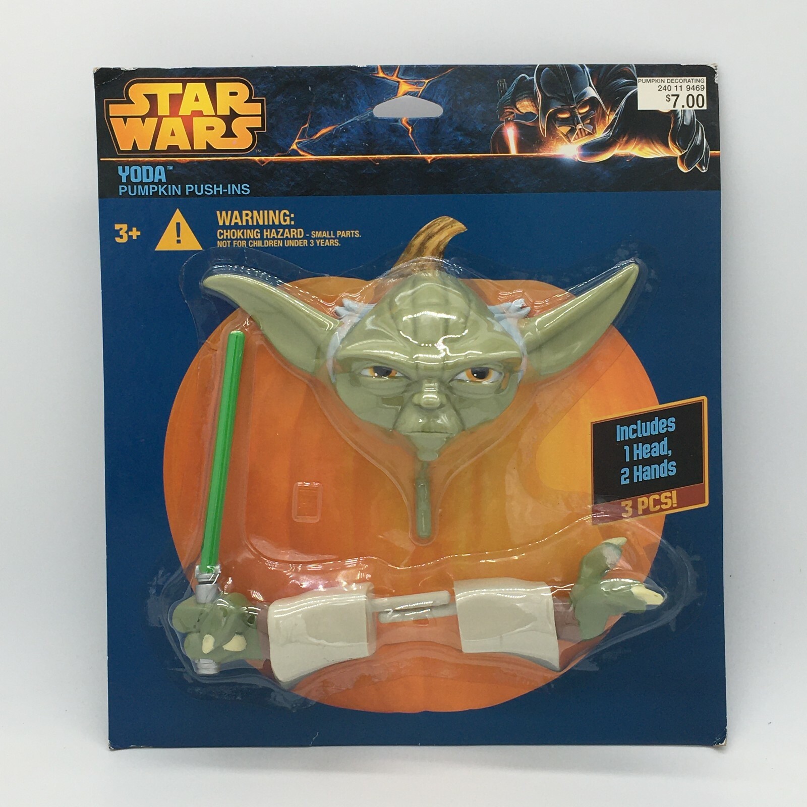 New Star Wars Yoda Pumpkin Push In Halloween Decor Pumpkin Carve Light Sabre