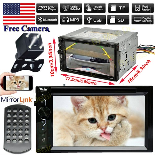 For BMW X5 2000-2006 2Din Car Stereo CD DVD Radio Headunit Player& Backup Camera