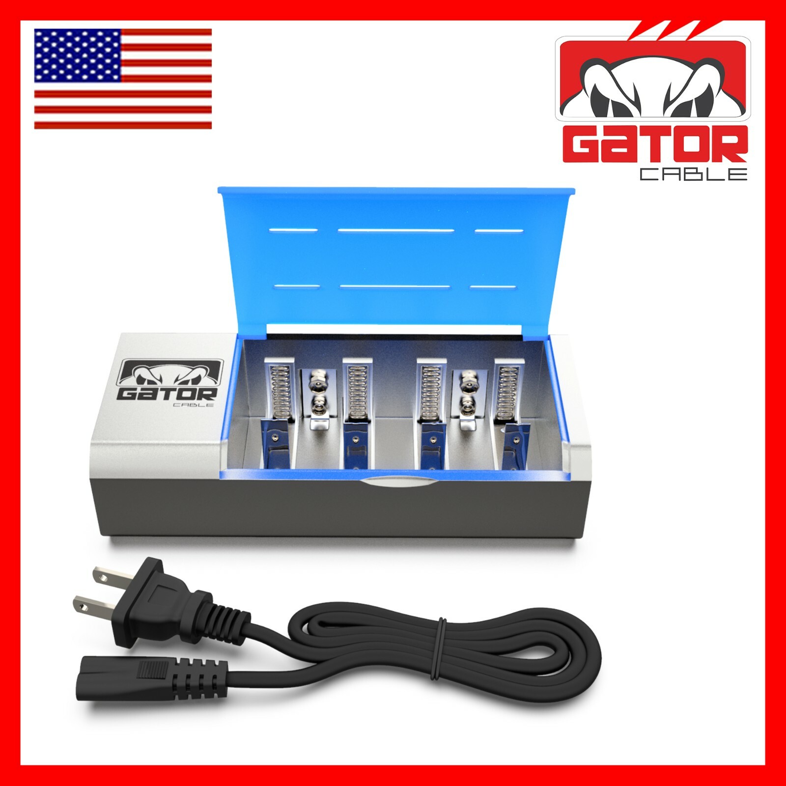 Rechargeable Batteries Charger Universal For AA AAA C D 9V Ni-MH Ni-CD Battery