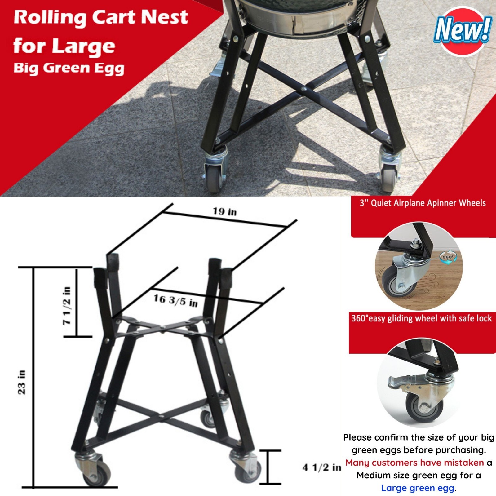 Nest for big green egg deals