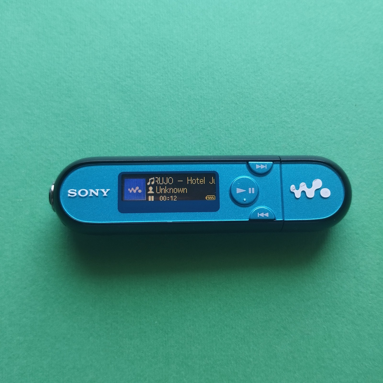 Sony Walkman NW-E043 Blue and Black Digital Music Player 4GB