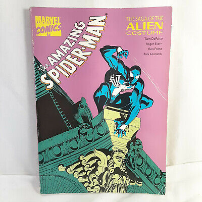AMAZING SPIDER-MAN Saga Of The Alien Costume Graphic Novel TPB 1988 Fair-Good