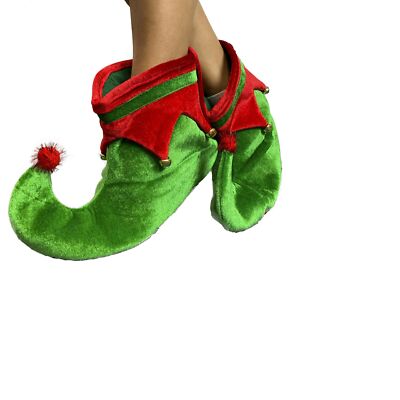 KINREX Christmas Elf Shoes Costume - Plush Elf Shoes for Kids and Adults One ...