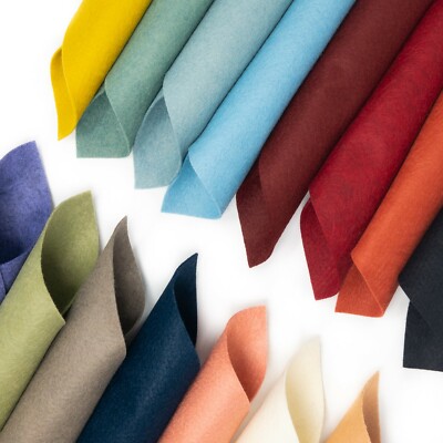 15 - 9"X12" Primitive Colors Collection - Merino Wool blend Felt Sheets