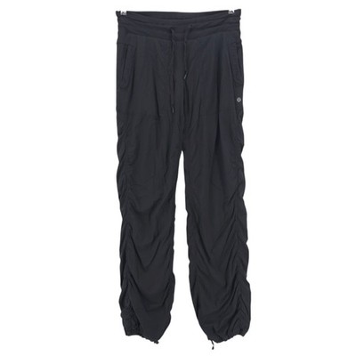 LULULEMON Dance Studio Pants LINED Full Length Cinched Black Y2K Size 4-6